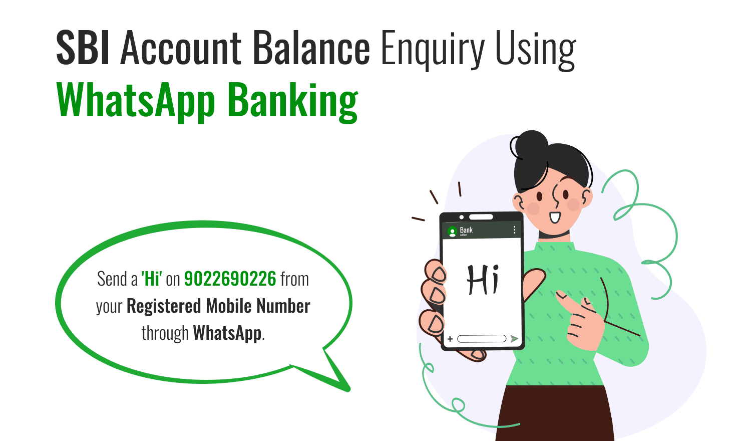 SBI Account Balance Enquiry Using WhatsApp Banking